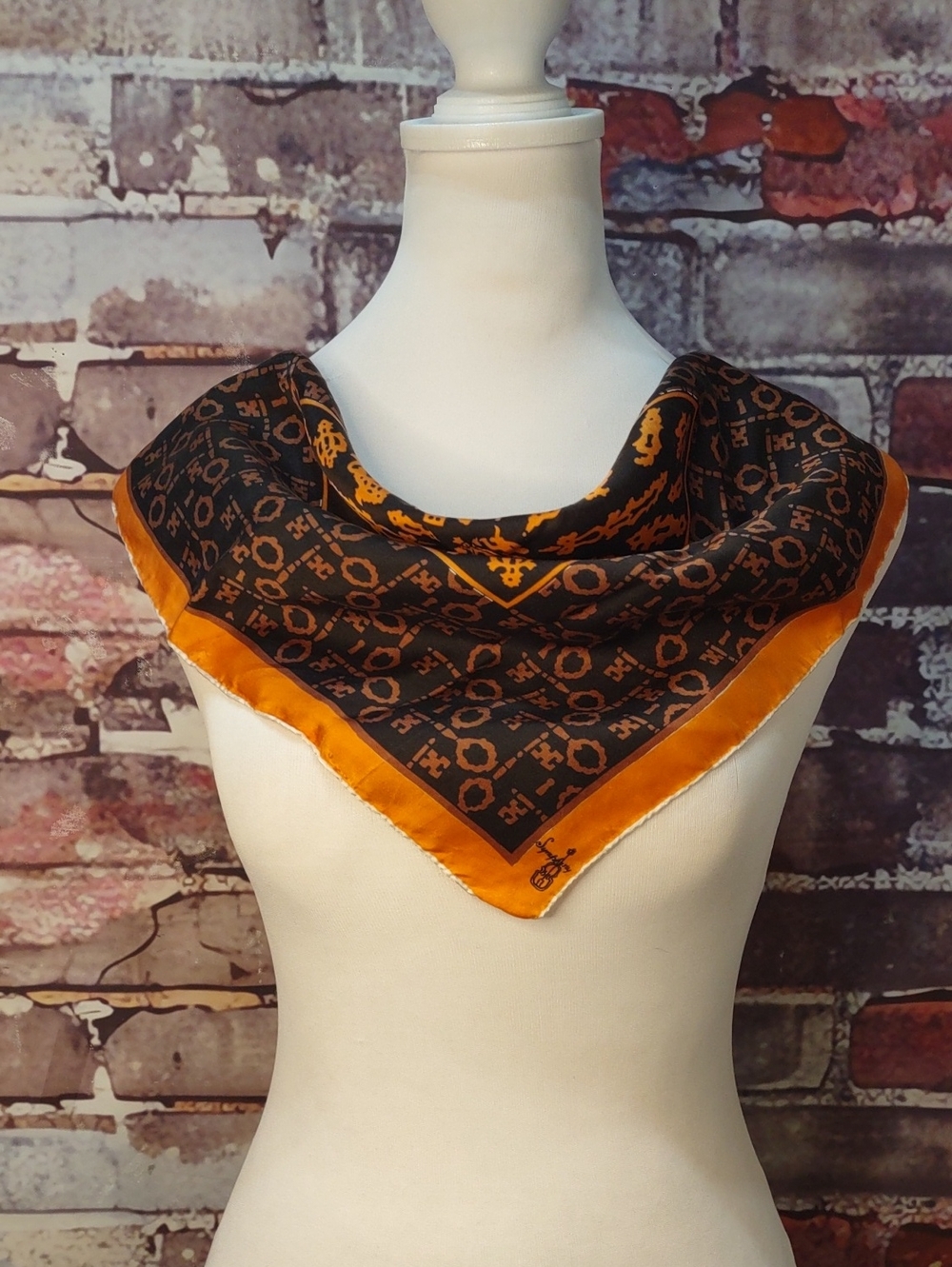Vintage Symphony Silk Scarf